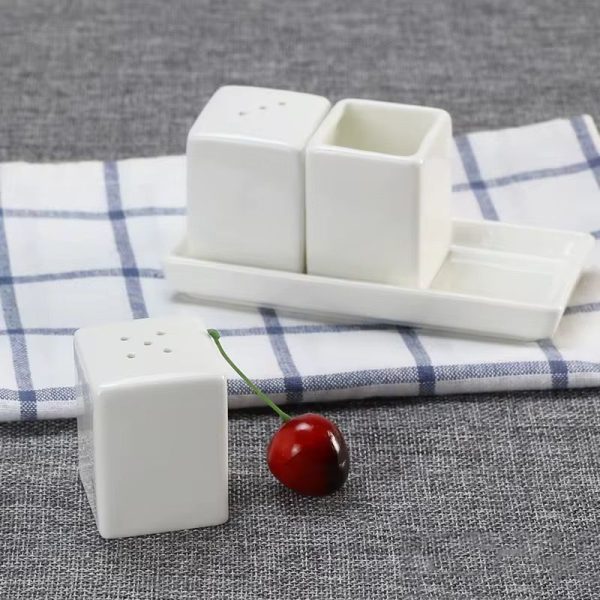 4-Piece Salt & Pepper Ceramic Set MOQ 120 sets. FOB 🇨🇳 $1.00 per set - Image 2