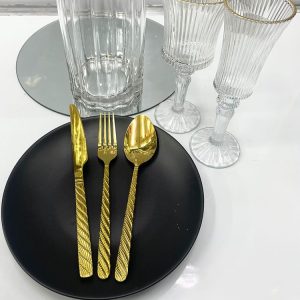 Gold Cutlery MOQ 50 sets of three. FOB 🇨🇳 $50.00