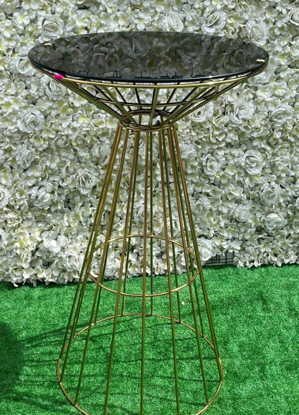 Gold cocktail table