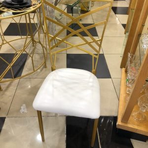 Metal Gold chair.