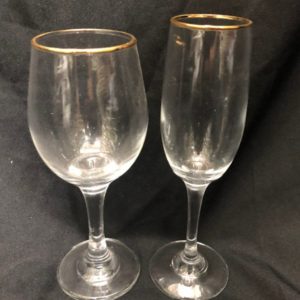 6pc wine or 6pc champagne glass set