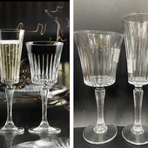 Clear Glasses! 6pc wine or 6pc Champagne!
