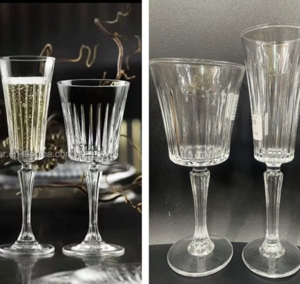 Clear Glasses! 6pc wine or 6pc Champagne!
