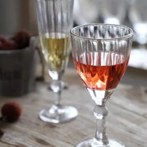 Clear Glass! 6pc wine or 6pc champagne!