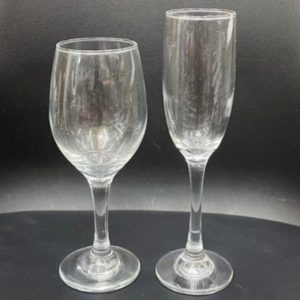 6pc wine or 6pc champagne glass set